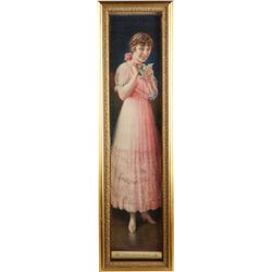 Sempre Giovine Beauty Litho. Print of Signed Painting