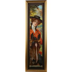 Pabst Extract American Girl 1912 Litho. Calendar