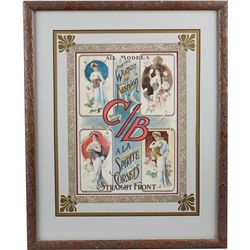 A La Spirite Corsets Litho. Advertisement in Frame