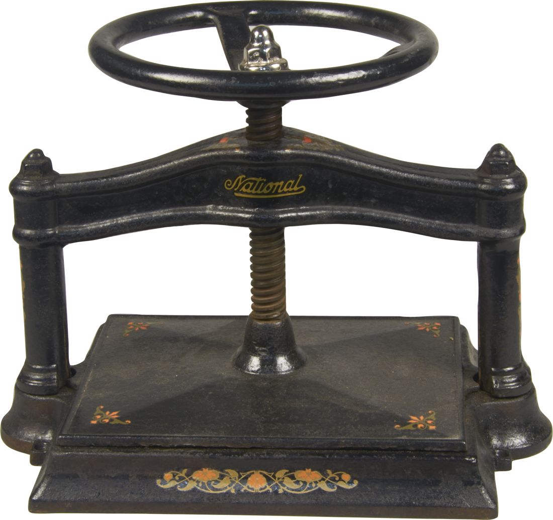 Antique National CastIron Book Binding Press