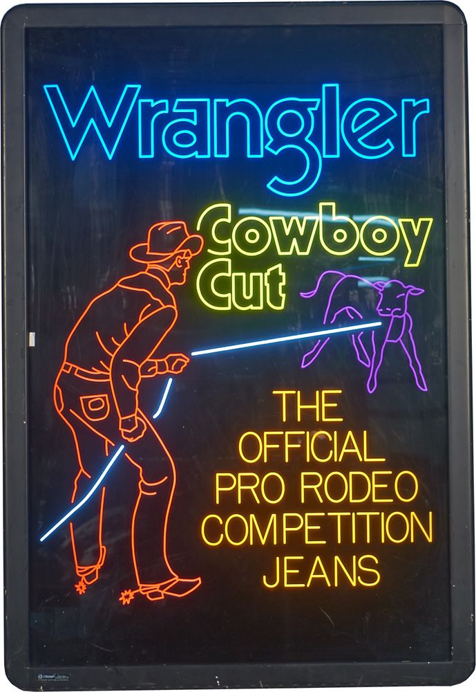 wrangler jeans sign