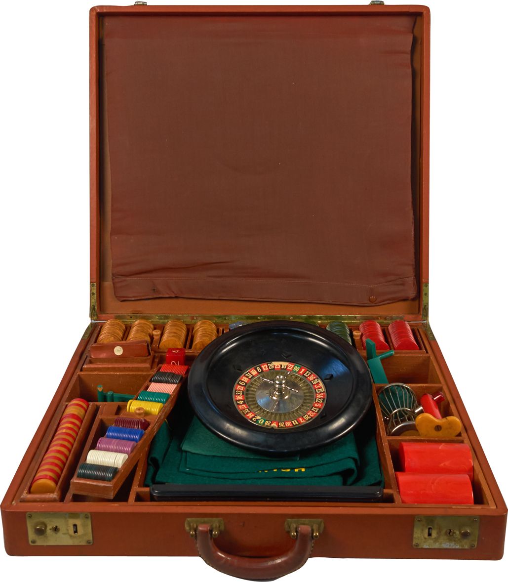 Traveling Misc. Gambling Games In Carrying Case