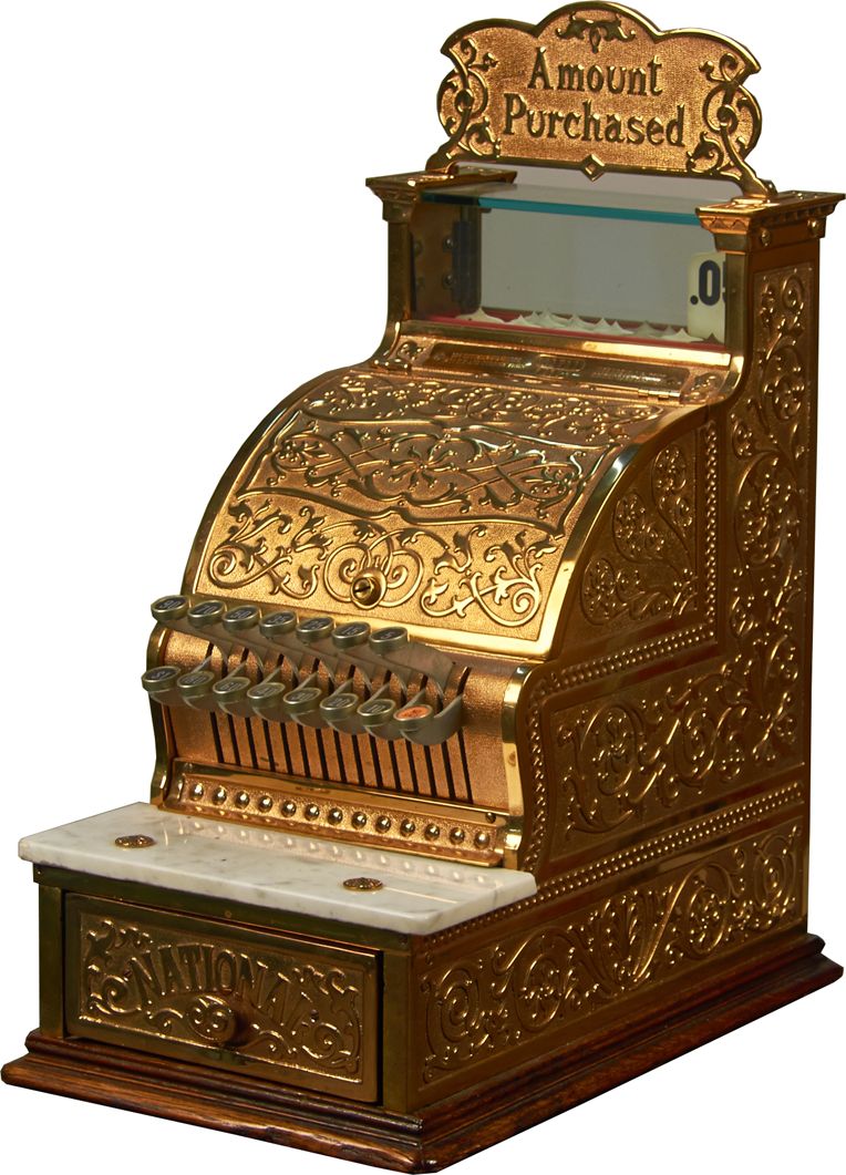 National Cash Register Brass Candy Store Model 250