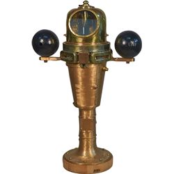 Restored WWII Brass Binnacle Compass