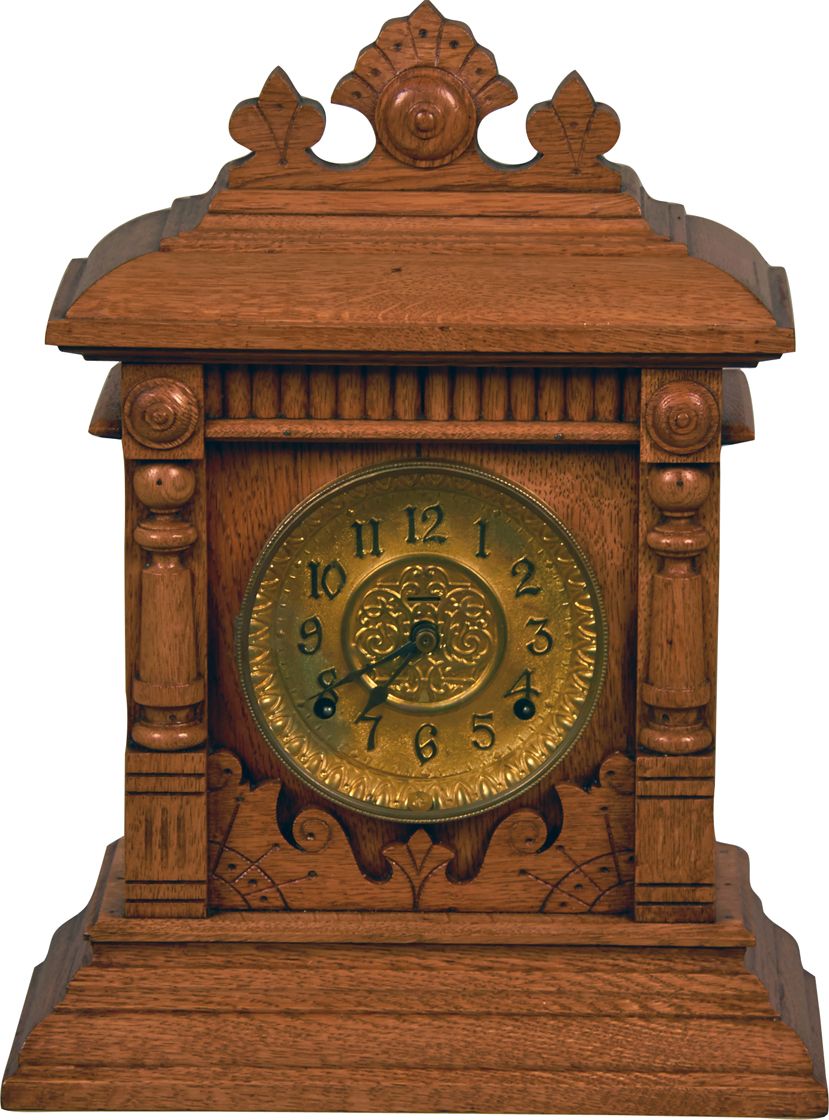 Antique Ingraham Eclipse 8Day Mantel Clock