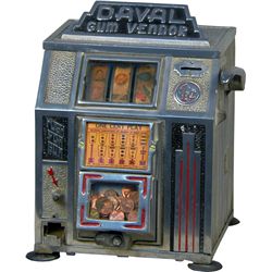1 Cent Daval Gum Vendor 3-Reel Countertop Trade