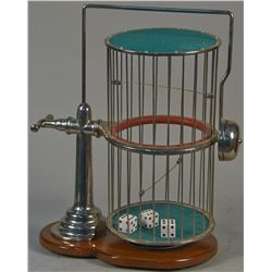 Early Cast-Iron "Chuck-O-Luck" Casino Amusement Game