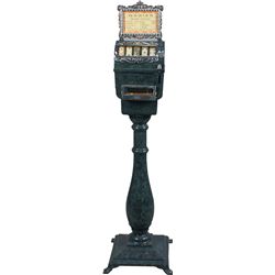 1 Cent Mills Success Cast-Iron Floor Model Card Reels