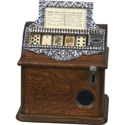 1 Cent Caille Good Luck "Round Top" 5-Reel Cigar Trade