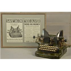 Antique "Oliver Bat Wing Typewriter"