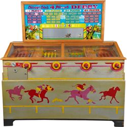 5 Cent Chicago Coin's 4 Player Derby Horse Race Arcade