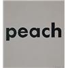 Image 1 : EDWARD RUSCHA (b. 1937) PEACH signed and dated "E. Ruscha '64" lower right oil on canvas 30 x 29 ...