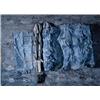 Image 1 : ANSELM KIEFER (b. 1945) DIE WOGE (THE WAVE) canvas, cloth, paint, tin and cotton on board 110 1/4...
