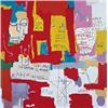 Image 1 : JEAN-MICHEL BASQUIAT (1960-1988) DOS CABEZAS II acrylic and oil-stick on canvas 84 x 84 in. (213....