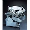 Image 1 : JOHN CHAMBERLAIN (b. 1927) TIPPECANOE galvanized and stainless steel 40 x 42 x 36 in. (101.5 x 10...