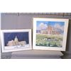 Image 1 : Two framed prints of Alberta Legislative building, both by artist Tom Tinkler, both artist signed an