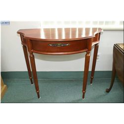 Modern single drawer flat to the wall table