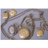 Image 1 : A selection of vintage jewellery including a gold filled pocket watch in 25 year case complete with 