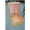 Image 2 : Interesting primitive style chest with cedar lining and tile top lid