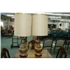 Image 1 : A matched pair of gold table lamps