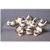 Image 1 : A Royal Albert "Old Country Roses" tea set including teapot, cream and lidded sugar, single serve te