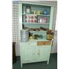 Image 1 : A primitive chest on chest open display cabinet