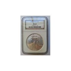 2000 1 oz Silver American Eagle MS-69 PCGS