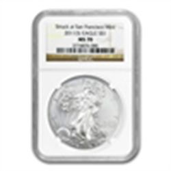 2011 (S) Silver Eagle NGC MS-70 - San Francisco Mint La