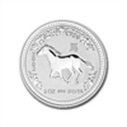 2002 2 oz Silver Lunar Year of the Horse (Series I)