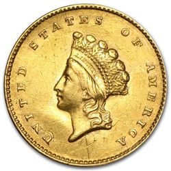 $1 Indian Head Gold - Type 2 - Cleaned