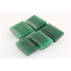 175.07ctw Faceted Loose Emerald Beryl Gemstone Lot of 5