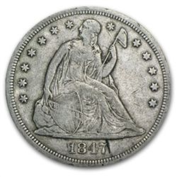 1847 Liberty Seated Dollar - Very Fine