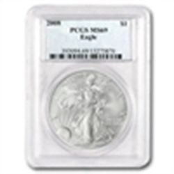2008 1 oz Silver American Eagle MS-69 PCGS