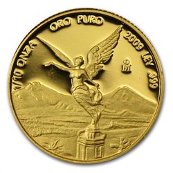 2009 1/10 oz Gold Mexican Libertad - Proof