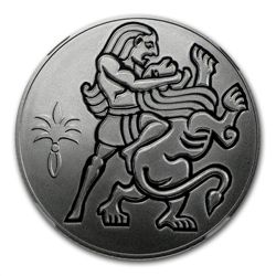 2009 Israel Samson and the Lion Silver 2 NIS PF-69 NGC