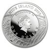 Image 1 : Niue 2010 Proof Silver $1 Butterflies - Apollo