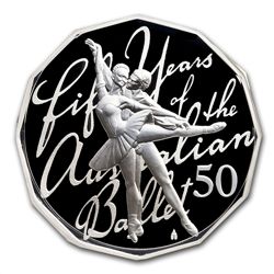 Royal Australian Mint 2012 50th Anniversary Ballet Silv