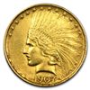 Image 1 : 1907 $10 Indian Gold Eagle - Cleaned - First Year of Is