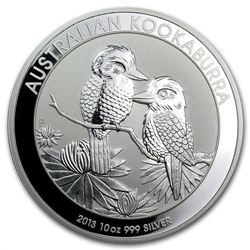 2013 10 oz Silver Australian Kookaburra