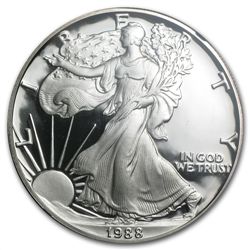 1988-S Proof Silver American Eagle PF-69 NGC (Retro Bla