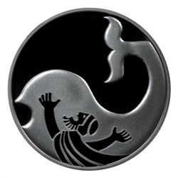 2010 Israel Jonah in the Whale Silver 1 NIS MS-69 NGC