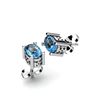 Image 1 : Aqua Marine 0.80ctw Earring 14kt White Gold