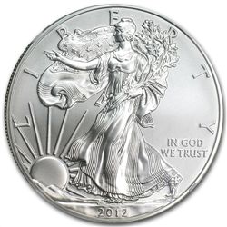 2012-W (Burnished) Silver American Eagle MS-70 NGC
