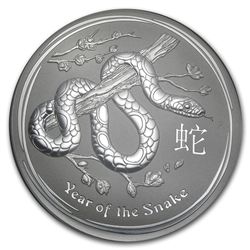 2013 1 Kilo 32.15 oz Silver Australian Year of the Snak