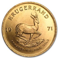 1971 1 oz Gold South African Krugerrand (BU)
