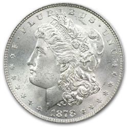 1878 Morgan Dollar - 7 Tailfeathers Rev of 1878 MS-65 P