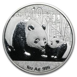 2011 1 oz Silver Chinese Panda (In Capsule)