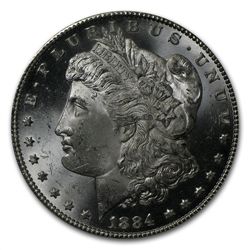 1884-CC Morgan Dollar - MS-64+ Plus PCGS