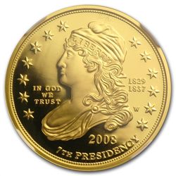 2008-W 1/2 oz Proof Gold Jackson's Liberty PF-69 NGC UC