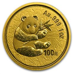 2000 1 oz Gold Chinese Panda - Frosted Ring (Abrasions)